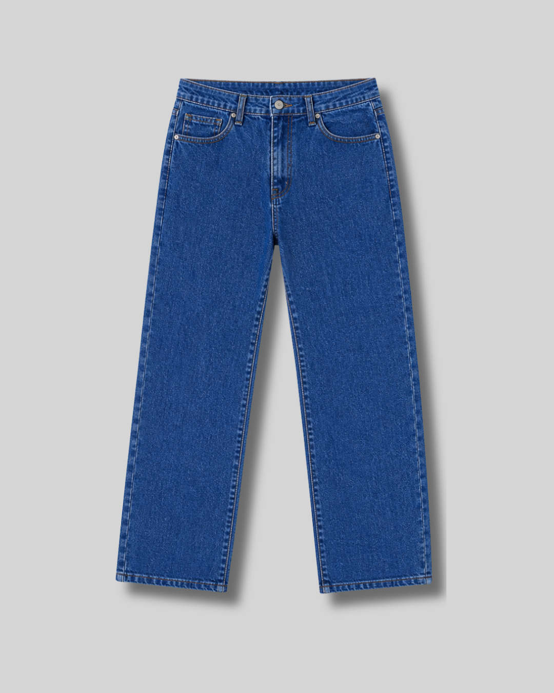 Classic blue straight jeans