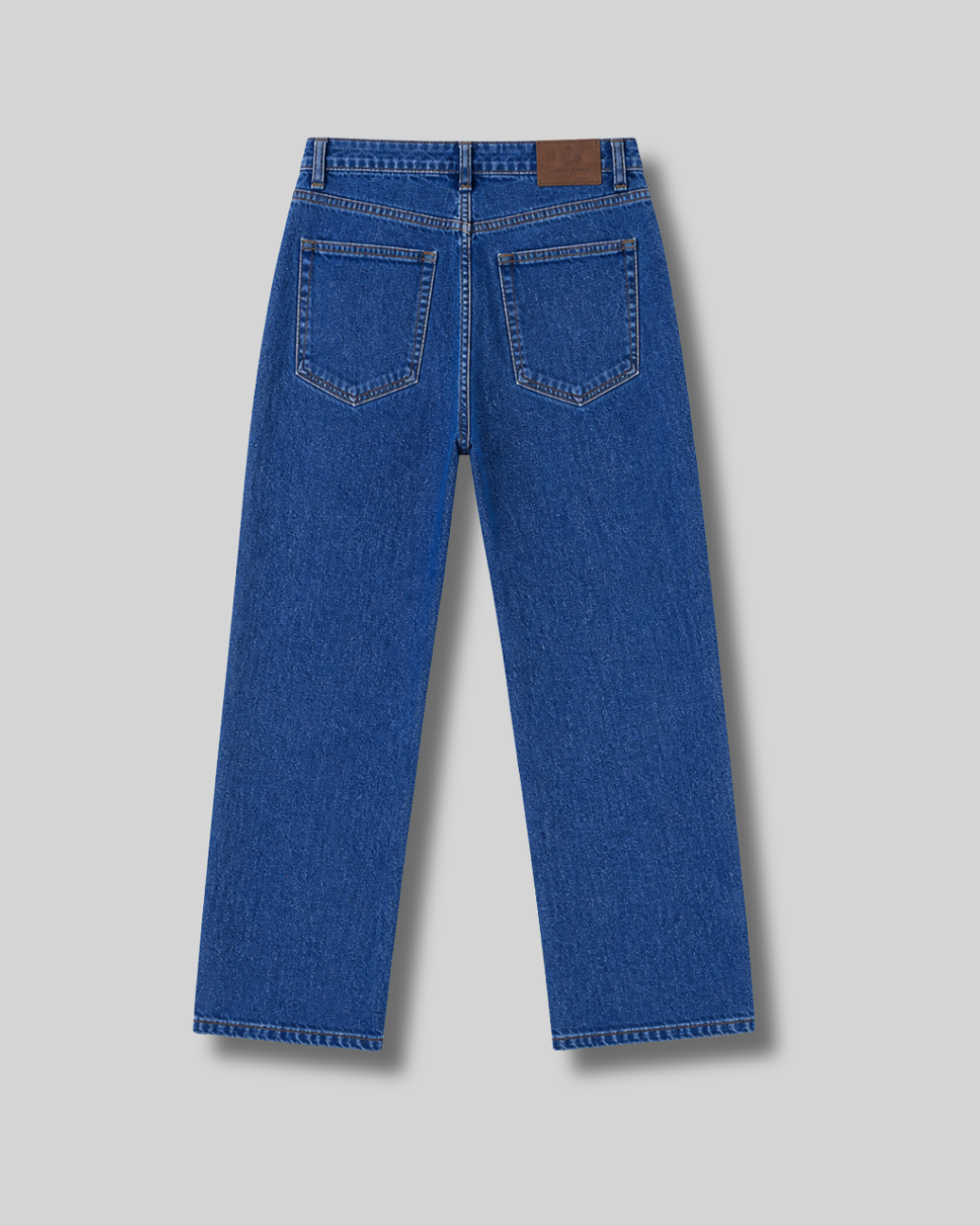 Classic blue straight jeans