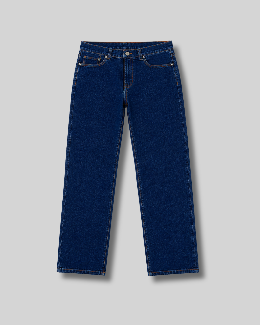 Raw blue straight jeans